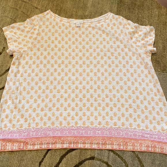 J Jill Linen Batik Top Rn 9764 | Poshmark